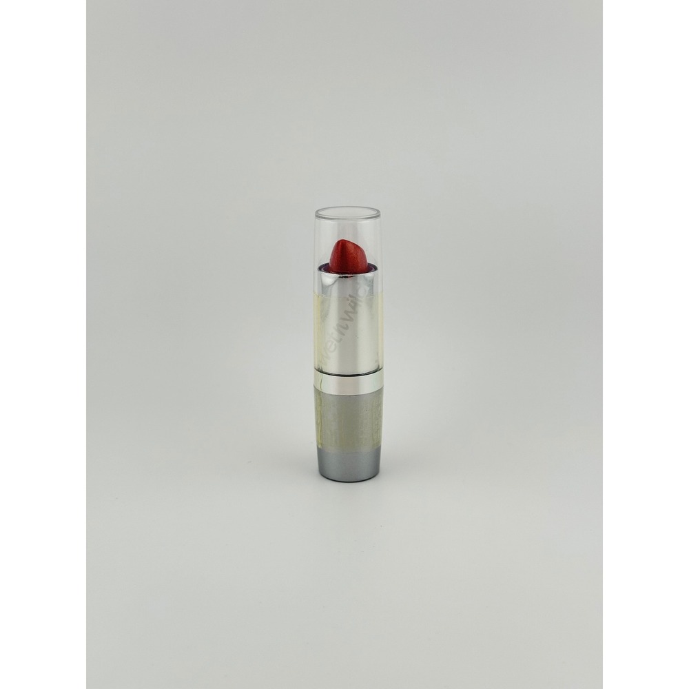 Wet n Wild Lipstick 502A Dark Pink Frost Silk Finish New Frosted Shimmer Pink